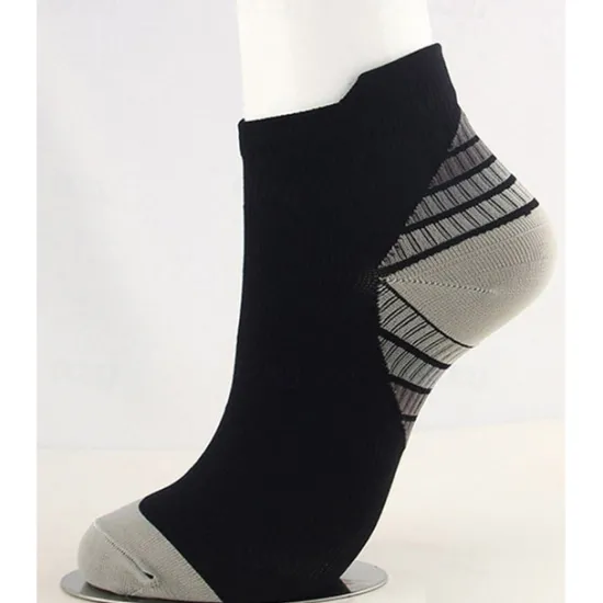 Sale OUKU Men's 3 Pairs Socks Compression Socks Light Yellow Yellow Color Color Block Casual Daily Basic Medium Summer Spring Fall Stylish Traditional / Classic