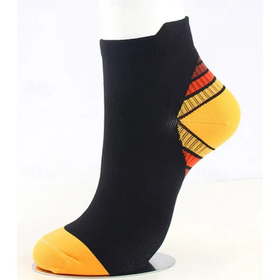 Sale OUKU Men's 3 Pairs Socks Compression Socks Light Yellow Yellow Color Color Block Casual Daily Basic Medium Summer Spring Fall Stylish Traditional / Classic