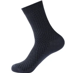 Discount OUKU Men's 3 Pairs Socks Compression Socks Crew Socks Black Navy Blue Color Solid Colored Casual Daily Sports Medium Spring, Fall, Winter, Summer Fashion Comfort