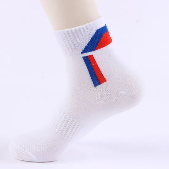 Online OUKU Men's 5 Pairs Socks Crew Socks Light Yellow Black Color Color Block Daily Wear Vacation Weekend Medium Fall & Winter Warm Ups