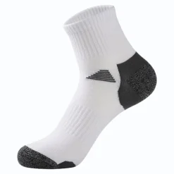 New OUKU Men's 2 Pairs Socks Crew Socks Black White Color Color Block Daily Wear Vacation Weekend Patchwork Medium Fall & Winter Warm Ups