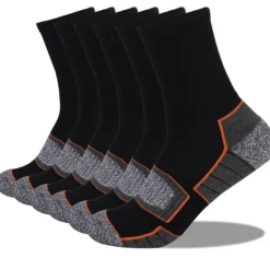 Sale OUKU Men's 6 Pairs Socks Crew Socks Hosiery White+Black Light gray + dark gray Color Cotton Winter Autumn / Fall