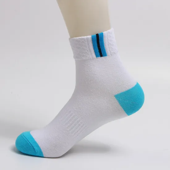 Hot OUKU Men's 2 Pairs Socks Crew Socks Yellow Wine Color Color Block Daily Wear Vacation Weekend Medium Spring, Fall, Winter, Summer Warm Ups