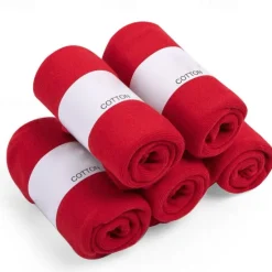 Discount OUKU Men's 5 Pairs Socks Sport Socks / Athletic Socks Crew Socks Casual Socks Color Cotton Solid Colo Casual Daily Sports Medium Spring, Fall, Winter, Summer Fashion Comfort Red