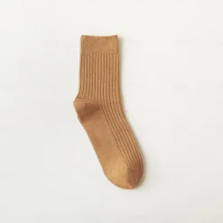 Hot OUKU Men's 5 Pairs Socks Stockings Crew Socks Multi Color 5 Pairs Black Color Cotton Solid Colored Athleisure Daily Warm Fall & Winter