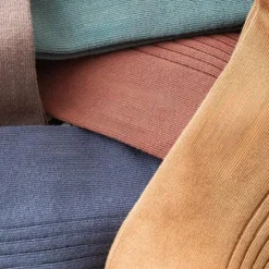 Hot OUKU Men's 5 Pairs Socks Stockings Crew Socks Multi Color 5 Pairs Black Color Cotton Solid Colored Athleisure Daily Warm Fall & Winter