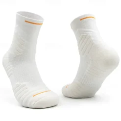 Hot OUKU Men's 3 Pairs Sport Socks / Athletic Socks Crew Socks Black White Color Plain Casual Daily Medium Summer Spring Fall Stylish Traditional / Classic