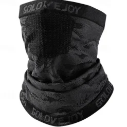 New OUKU Men's 1 PCS Face Mask Fleece Neck Neck Gaiter Windproof Warm Mask Streetwear Outdoor Stripes Black