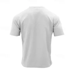OUKU Men's 2 Piece Waffle Henley Shirt T-shirt Suits Tracksuit Short Sleeve Short Sleeves Short Pant Henley Summer Solid Color Drawing Gymnatics Casual 2 Piece Vacation Daily Wear Activewear Black White