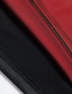 Clearance OUKU Men's 2 Pieces Outfits T-Shirt and Drawstring Shorts Set Short Sleeve Crewneck Summer Color Block Fashion Sport Casual 2 Piece Vacation Casual Daily Wear Red Blue khaki Top Tee for Men