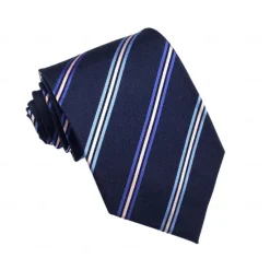 Discount OUKU Men's 100% Silk Ties Business Solid Color Striped Formal Office Work
