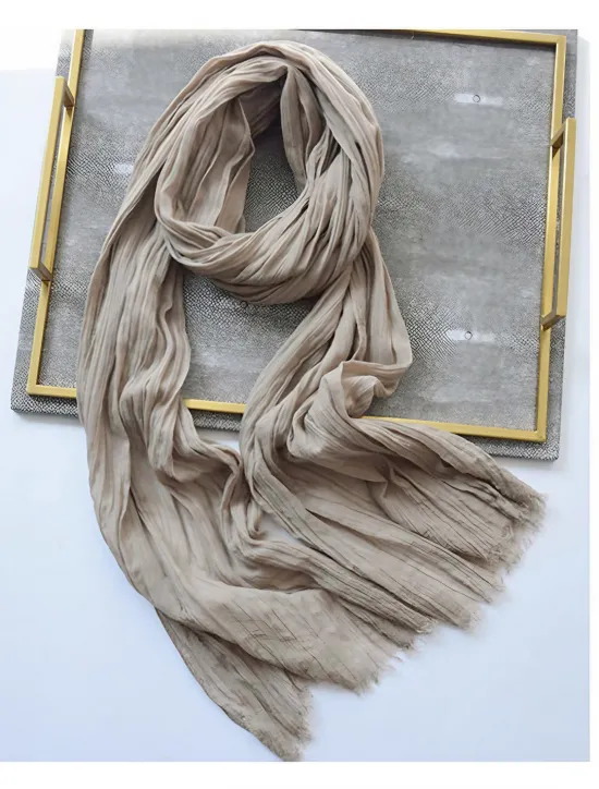 Sale OUKU Men's Active Rectangle Scarf - Solid Colored Scarves Classic Winter Scarf Tassel Edge Soft Warm Scarf