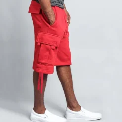 Discount OUKU Men's Active Shorts Cargo Shorts Shorts Pocket Plain Comfort Breathable Outdoor Daily Going out Fashion Streetwear Black White