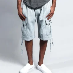 Discount OUKU Men's Active Shorts Cargo Shorts Shorts Pocket Plain Comfort Breathable Outdoor Daily Going out Fashion Streetwear Black White