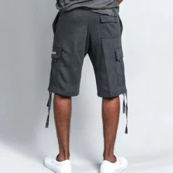 Discount OUKU Men's Active Shorts Cargo Shorts Shorts Pocket Plain Comfort Breathable Outdoor Daily Going out Fashion Streetwear Black White