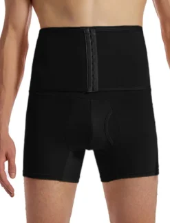 Outlet OUKU Men's Active Shorts Compression Shorts Running Shorts Gym Shorts Sports Going out Weekend High Stretch Sweat wicking Compression Tummy Plain Short Gymnatics Activewear Black Khaki Micro-elastic