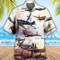 Sale OUKU Men's Airplane Shirt Summer Hawaiian Shirt Aloha Shirt Short Sleeve Shirt Turndown Tropical Fashion Hawaiian Casual Hawaiian Holiday Black Black / Green Yellow S M L
