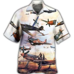 Sale OUKU Men's Airplane Shirt Summer Hawaiian Shirt Aloha Shirt Short Sleeve Shirt Turndown Tropical Fashion Hawaiian Casual Hawaiian Holiday Black Black / Green Yellow S M L