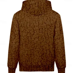 Online OUKU Men's Alpaca Hoodie Hoodies Sweatshirt Fashion Cowboy Long Sleeve Hooded Pocket 3D Print Fall Winter Designer Brown