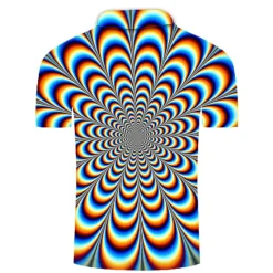 Best OUKU Men's American Flag Veterans Polo Shirts Golf Shirt Short Sleeve Polo Shirts Collared Shirts Casual Streetwear Vacation Wear Party Outfits Buttons 3D Print A Sea Blue Black Rainbow
