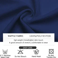 OUKU Men's American Flag Veterans Waffle Polo Shirts Golf Shirt Short Sleeve Polo Shirts Collared Shirts Streetwear Vacation Wear Party Outfits Buttons 3D Print Summer Spring Blue
