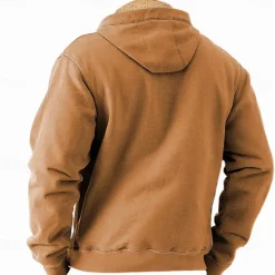 Clearance OUKU Men's American US Flag Fleece Hoodie Hoodies Fashion Cool Long Sleeve Hooded Holiday Streetwear Blue Brown Zipper Pocket Fall Winter Designer