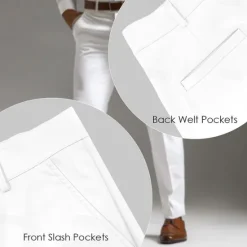 Sale OUKU Men's American US Flag Patriotic Dress Pants Trousers Casual Pants Mid Waist Classic Casual Holiday Slim Fit Pants with Pockets Spring Fall 3D Print White Blue
