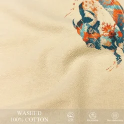 New OUKU Men's Animal Cow Shorts Summer Shorts Beach Shorts Mid Waist Hawaiian Casual Outdoor Holiday Going out Drawstring Elastic Waist Print Designer Clothing Apparel