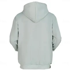Clearance OUKU Men's Animal Dog Hoodies Sweatshirt Cool Party Long Sleeve Crew Neck Club Streetwear White Green Drawstring Graphic Fall Winter Designer