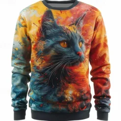 Clearance OUKU Men's Animal Dragon Sweatshirts Sweatshirt Pullover Long Sleeve Sweatshirt Crew Neck Fashion Casual Street Style 3D Print Going out Streetwear 3D Print Spring & Fall