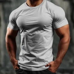 Sale OUKU Men's Animal Dragon T Shirt Short Sleeve T shirt 3D Print Crew Neck Shirt Designer Casual Subculture Sports Outdoor Holiday Going out Spring & Summer Clothing Apparel S M L XL 2XL 3XL Light Grey