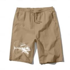 Sale OUKU Men's Animal Fish Marine Life Shorts Summer Shorts Beach Shorts Mid Waist Hawaiian Casual Outdoor Holiday Going out Drawstring Elastic Waist Print Designer Clothing Apparel
