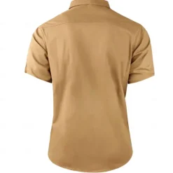 OUKU Men's Animal Horse Work Shirt Western Shirt Cargo Shirt Short Sleeve Casual Tactical Sports Outdoor WorkWear Summer Spring Turndown Front Two Pockets Cotton Button Up Shirts Army Green Khaki Dark