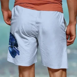 Sale OUKU Men's Animal Turtle Marine Life Swim Trunks Swim Shorts Board Shorts Mid Waist Vacation Hawaiian Holiday Vacation Holiday Beach Drawstring with Mesh lining Elastic Waist Designer Clothing Apparel
