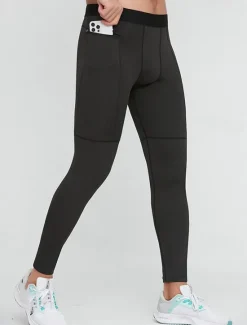 Sale OUKU Men's Athletic Pants Compression Pants GYM Pants Running Pants Outdoor Athleisure Daily Sports Breathable Quick Dry Soft High Elasticity Pocket Plain Full Length Fashion Casual Activewear Black White