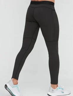 Sale OUKU Men's Athletic Pants Compression Pants GYM Pants Running Pants Outdoor Athleisure Daily Sports Breathable Quick Dry Soft High Elasticity Pocket Plain Full Length Fashion Casual Activewear Black White