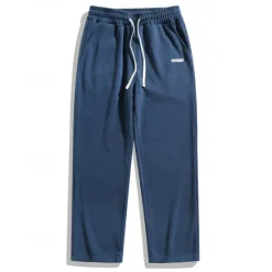Discount OUKU Men's Athletic Pants Corduroy Pants Trousers Straight Leg Sweatpants Pocket Elastic Waist Drawstring Plain Comfort Sports Outdoor Daily Fashion Casual Black Yellow Micro-elastic
