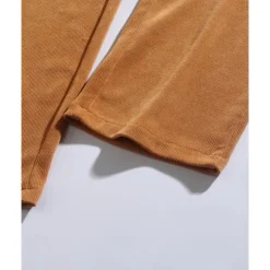Discount OUKU Men's Athletic Pants Corduroy Pants Trousers Straight Leg Sweatpants Pocket Elastic Waist Drawstring Plain Comfort Sports Outdoor Daily Fashion Casual Black Yellow Micro-elastic