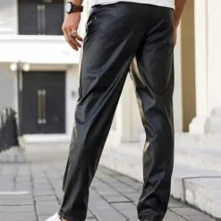 Hot OUKU Men's Athletic Pants Sweatpants Trousers Casual Pants Zipper Buttons Pocket Plain Comfort Sports Outdoor Daily Fashion Casual Silver Black Micro-elastic