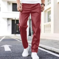Hot OUKU Men's Athletic Pants Sweatpants Trousers Casual Pants Zipper Buttons Pocket Plain Comfort Sports Outdoor Daily Fashion Casual Silver Black Micro-elastic