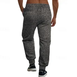 Clearance OUKU Men's Athletic Pants Sweatpants Joggers Trousers Pocket Drawstring Elastic Waist Plain Comfort Sports Outdoor Daily Fashion Casual ArmyGreen Wine Micro-elastic