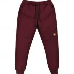 Clearance OUKU Men's Athletic Pants Sweatpants Joggers Trousers Pocket Drawstring Elastic Waist Plain Comfort Sports Outdoor Daily Fashion Casual ArmyGreen Wine Micro-elastic
