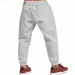 Sale OUKU Men's Athletic Pants Sweatpants Joggers Trousers Pocket Drawstring Elastic Waist Plain Comfort Sports Outdoor Daily Fashion Casual Black White Micro-elastic