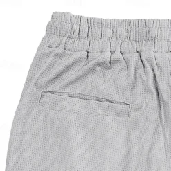 Sale OUKU Men's Athletic Pants Sweatpants Joggers Trousers Pocket Drawstring Elastic Waist Plain Comfort Sports Outdoor Daily Fashion Casual Black White Micro-elastic