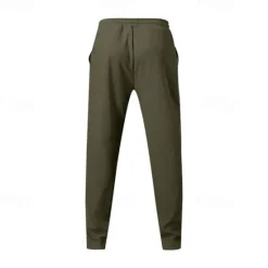 Best OUKU Men's Athletic Pants Sweatpants Joggers Trousers Sports Pants Pocket Drawstring Elastic Waist Plain Comfort Sports Outdoor Daily Fashion Casual Black White Micro-elastic