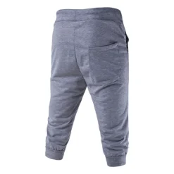 Hot OUKU Men's Athletic Pants Sweatpants Capri Pants Drawstring Print Letter Sports Outdoor Weekend Streetwear Stylish Black White Micro-elastic