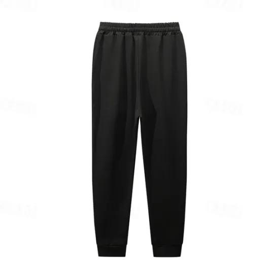 Clearance OUKU Men's Athletic Pants Sweatpants Joggers Trousers Pocket Drawstring Elastic Waist Color Block Comfort Sports Outdoor Daily Fashion Casual Black Blue Micro-elastic