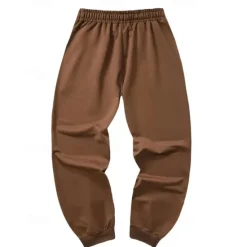 Outlet OUKU Men's Athletic Pants Sweatpants Joggers Trousers Pocket Drawstring Elastic Waist Plain Comfort Sports Outdoor Daily Fashion Casual Black Yellow Micro-elastic