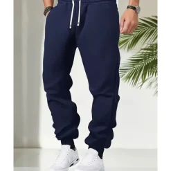Outlet OUKU Men's Athletic Pants Sweatpants Joggers Trousers Pocket Drawstring Elastic Waist Plain Comfort Sports Outdoor Daily Fashion Casual Black Yellow Micro-elastic