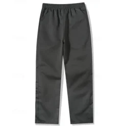 Discount OUKU Men's Athletic Pants Trousers Casual Pants Pocket Drawstring Elastic Waist Plain Comfort Sports Outdoor Daily Fashion Casual Black Blue Micro-elastic